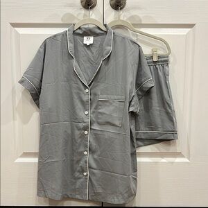 Elegant Gray Women's Pajama Set